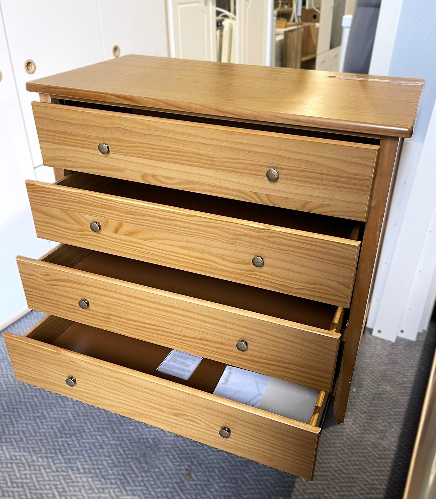 Assembled Habitat Margot 4 Drawer Chest - Pine
